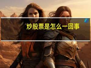 炒股票是怎么一回事