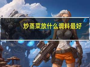 炒蒸菜放什么调料最好