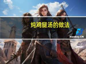 炖鸡腿汤的做法（炖鸡腿）