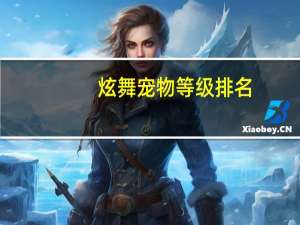 炫舞宠物等级排名