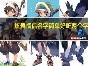 炫舞情侣名字简单好听两个字（炫舞情侣名字简单好听）