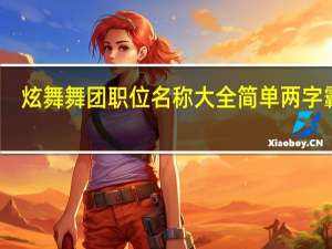 炫舞舞团职位名称大全简单两字霸气（炫舞舞团职位名称大全）