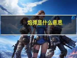 炮弹是什么意思