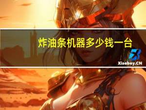 炸油条机器多少钱一台
