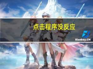 点击程序没反应