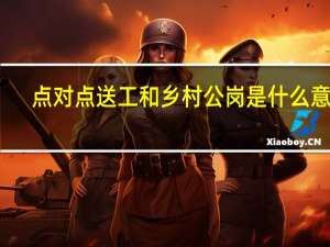 点对点送工和乡村公岗是什么意思