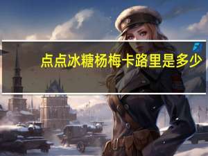 点点 冰糖杨梅卡路里是多少