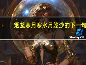 烟笼寒月寒水月笼沙的下一句（烟笼寒水月笼纱的下一句）