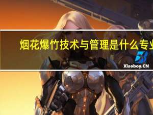 烟花爆竹技术与管理是什么专业