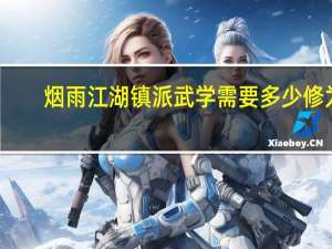 烟雨江湖镇派武学需要多少修为