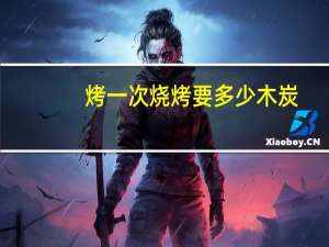 烤一次烧烤要多少木炭