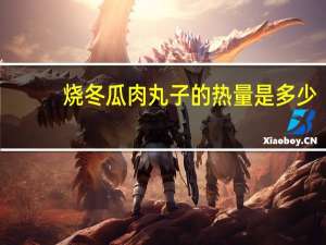 烧冬瓜肉丸子的热量是多少