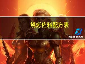 烧烤佐料配方表