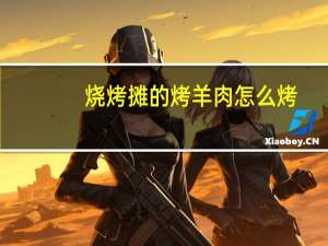 烧烤摊的烤羊肉怎么烤