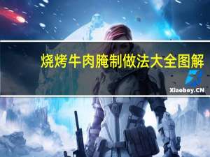 烧烤牛肉腌制做法大全图解