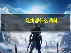 烧烤都什么调料