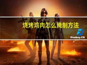 烧烤鸡肉怎么腌制方法