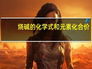烧碱的化学式和元素化合价（烧碱的化学式）