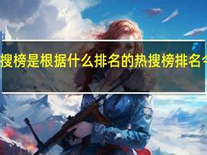 热搜榜是根据什么排名的 热搜榜排名今日第一
