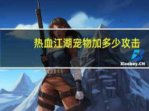 热血江湖宠物加多少攻击