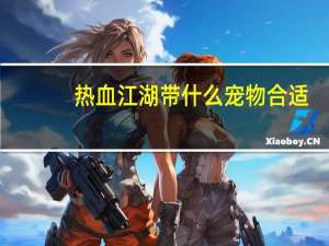 热血江湖带什么宠物合适