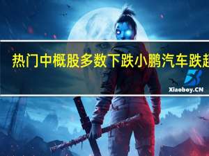 热门中概股多数下跌 小鹏汽车跌超10%