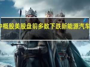 热门中概股美股盘前多数下跌新能源汽车股跌幅居前