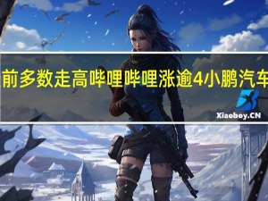 热门中概股美股盘前多数走高哔哩哔哩涨逾4%小鹏汽车涨近3%蔚来、百度涨逾2%