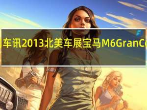 热门车讯2013北美车展 宝马M6 Gran Coupe发布
