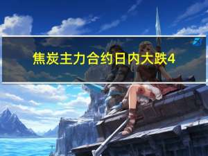 焦炭主力合约日内大跌4.00%现报2402.50元/吨