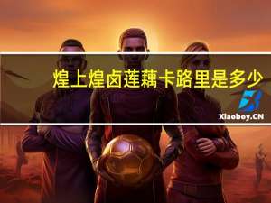 煌上煌 卤莲藕卡路里是多少