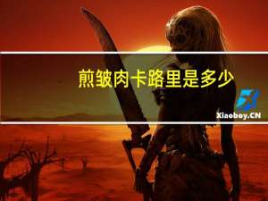 煎皱肉卡路里是多少