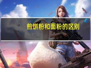 煎饼粉和面粉的区别