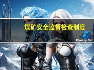 煤矿安全监督检查制度（监督检查制度）
