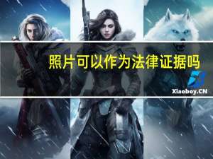 照片可以作为法律证据吗