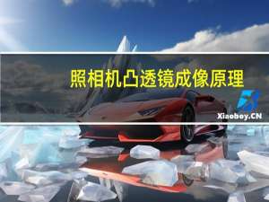 照相机凸透镜成像原理