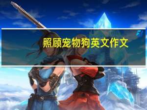 照顾宠物狗英文作文