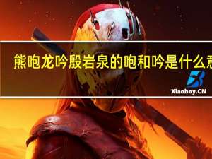 熊咆龙吟殷岩泉的咆和吟是什么意思