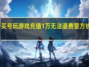 熊孩子买号玩游戏充值1万无法退费 警方协助成功退款
