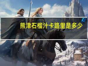 熊津 石榴汁卡路里是多少