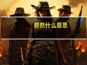 熙然什么意思