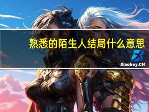 熟悉的陌生人结局什么意思
