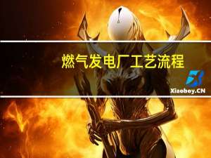 燃气发电厂工艺流程