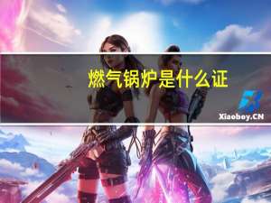 燃气锅炉是什么证