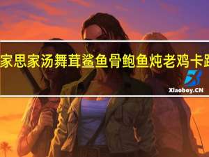 燕之家 思家汤 舞茸鲨鱼骨鲍鱼炖老鸡卡路里是多少