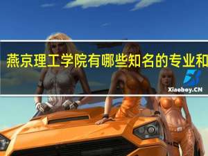 燕京理工学院有哪些知名的专业和学科