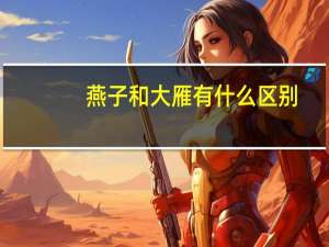 燕子和大雁有什么区别