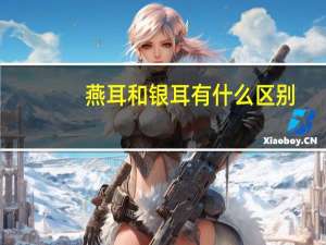 燕耳和银耳有什么区别