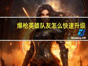爆枪英雄队友怎么快速升级（爆枪英雄怎么快速升级）