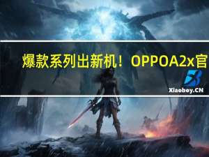 爆款系列出新机！OPPO A2x官宣：水滴屏+竖排双环镜头